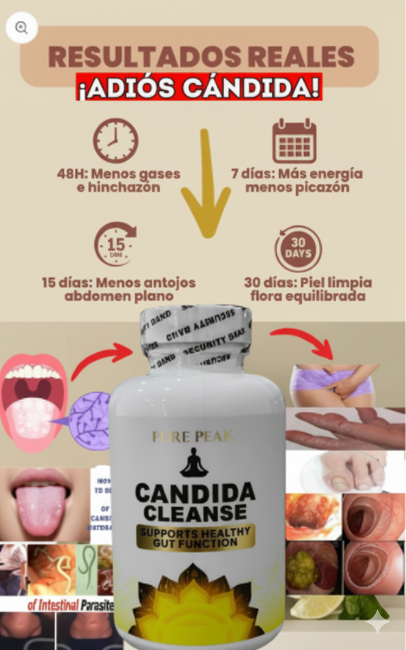 CANDIDA CLEANSE -ELIMINA TOXINAS DESDE EL PRIMER DIA-2X1