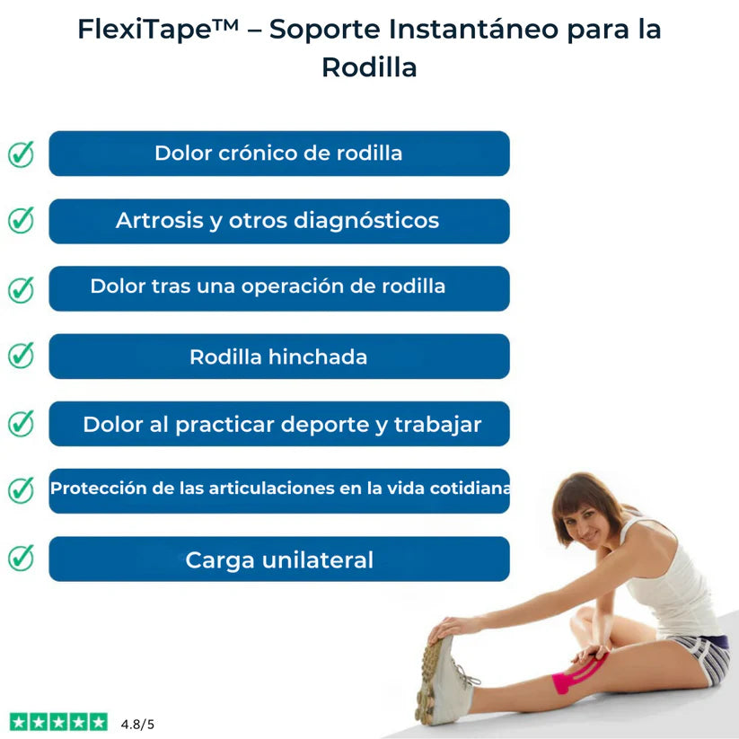 FlexiTape™ – Soporte Instantáneo para la Rodilla-10 FlexiTape