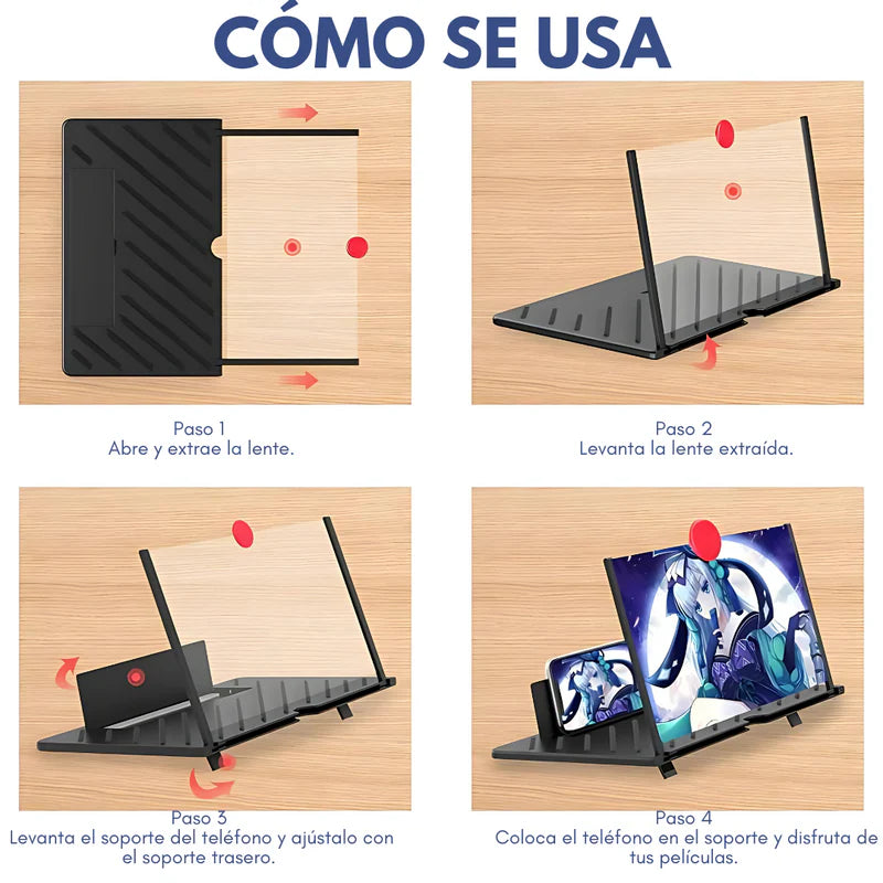 AMPLIFICADOR DE PANTALLA – Convierte tu celular en una pantalla gigante al instante 2x1