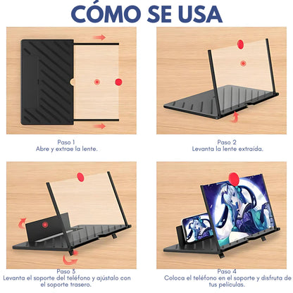 AMPLIFICADOR DE PANTALLA – Convierte tu celular en una pantalla gigante al instante 2x1