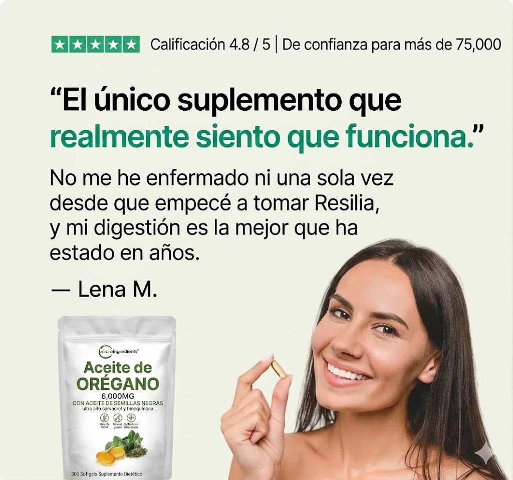 Aceite de Orégano + Semilla Negra-2 en 1 para tu inmunidad y digestión