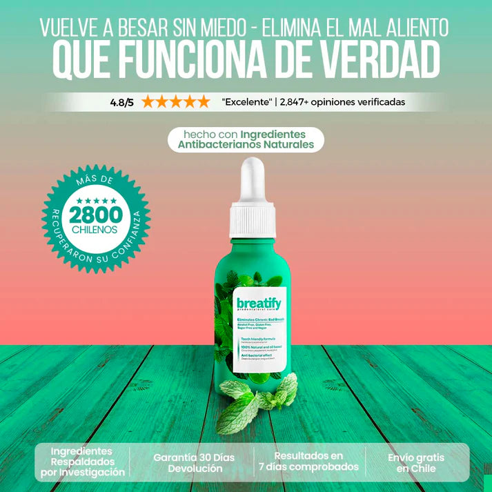 BREATIFY ™ - GOTAS CONTRA EL MAL ALIENTO-2x1