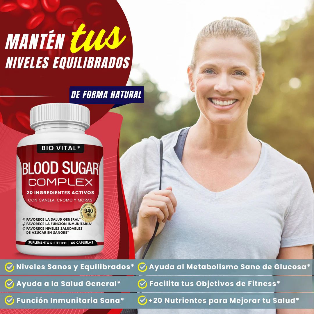 Blood Sugar Complex® Cápsulas que reducen diabetes