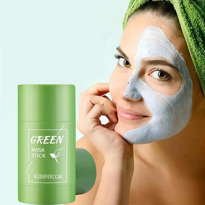 Crystal Skin™ Mascarilla Natural con Té Verde para una Piel Hidratada y Sin Imperfecciones 2x1