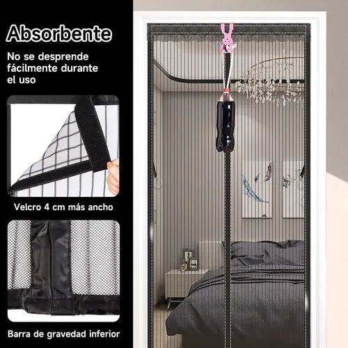 Cortina de puerta mosquitera magnética-promo 2x1