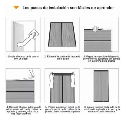 Cortina de puerta mosquitera magnética-promo 2x1
