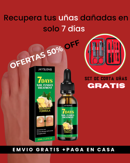 Uñas Libres de Hongos en 7 Días + Corta Uñas Gratis - Tratamiento Natural y Efectivo