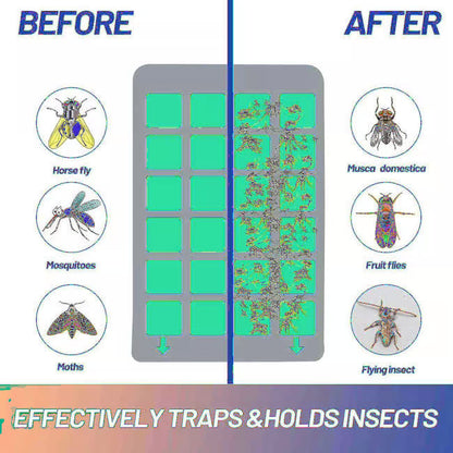 🦟 CazaMosquitos LED  para Insectos Voladores (Incluye 5 Tarjetas Adhesivas)