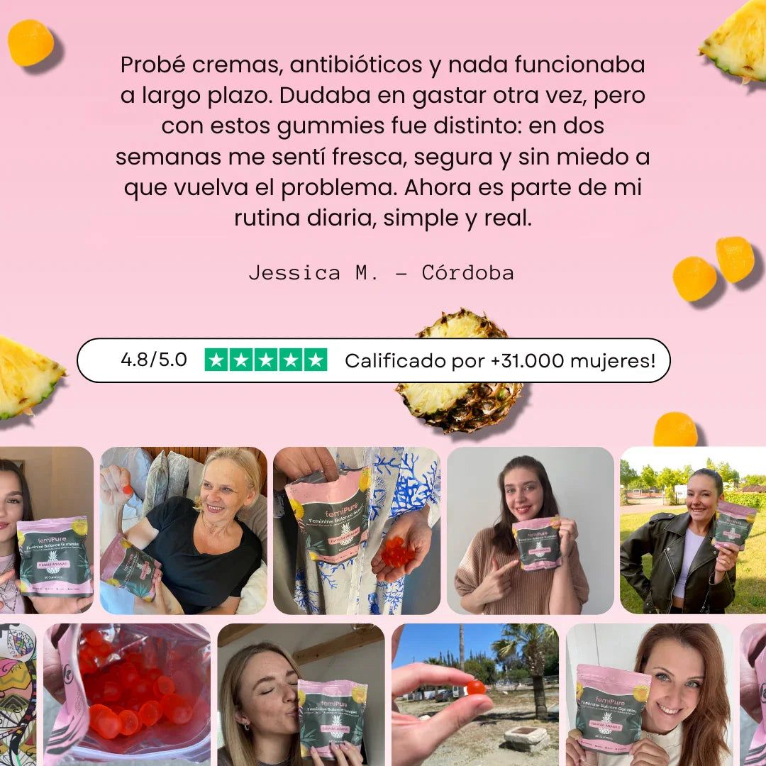 FEMIPURE™ Gomitas-2X1 Olvidate del mal olor y la incomodidad